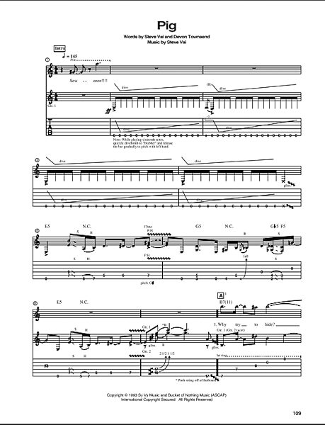 open zoom image for Pig - Guitar TAB, New, Main