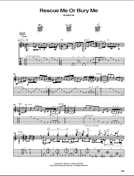 open zoom image for Rescue Me Or Bury Me - Guitar TAB, New, Main