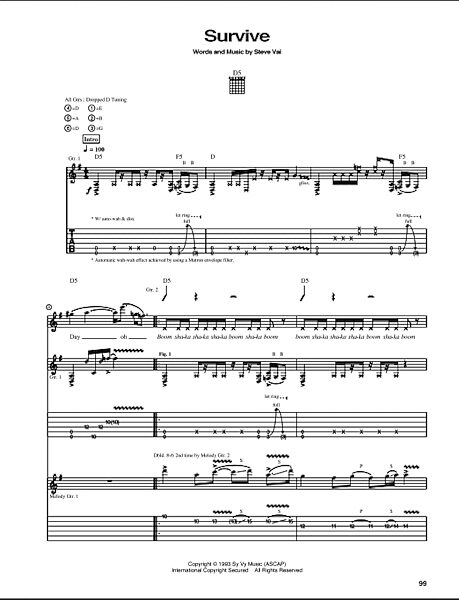 open zoom image for Survive - Guitar TAB, New, Main