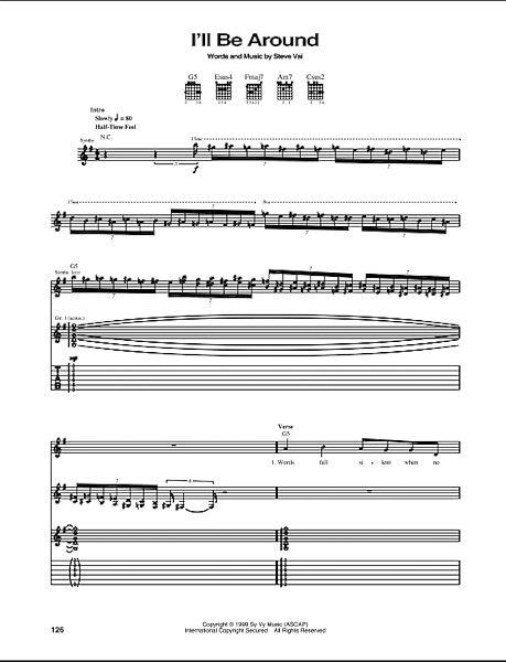 open zoom image for I'll Be Around - Guitar TAB, New, Main