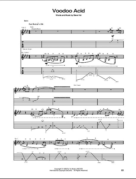 open zoom image for Voodoo Acid - Guitar TAB, New, Main