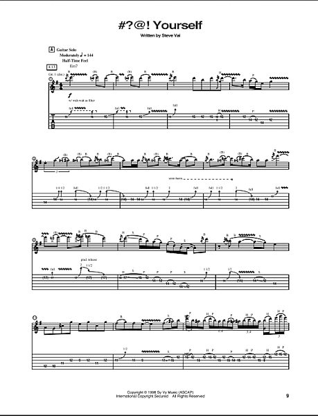 open zoom image for #?@! Yourself - Guitar TAB, New, Main