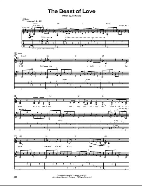open zoom image for The Beast Of Love - Guitar TAB, New, Main