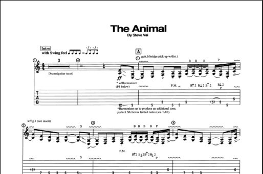 open zoom image for The Animal - Guitar TAB, New, Main