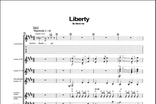 open zoom image for Liberty - Guitar TAB, New, Main