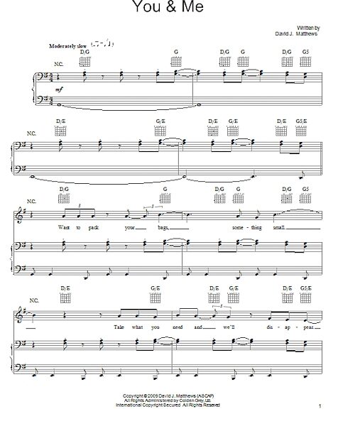 open zoom image for You & Me - Piano/Vocal/Guitar, New, Main