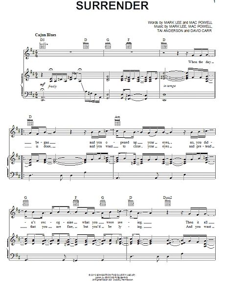 open zoom image for Surrender - Piano/Vocal/Guitar, New, Main
