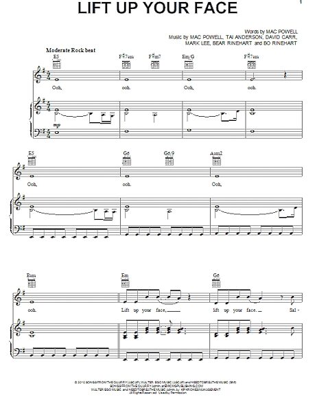 open zoom image for Lift Up Your Face - Piano/Vocal/Guitar, New, Main