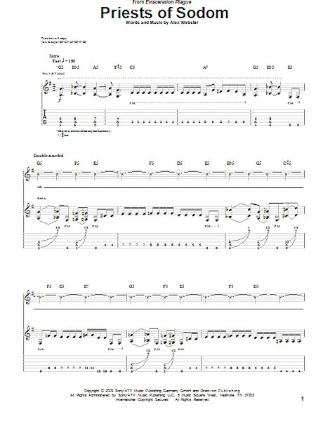open zoom image for Priests Of Sodom - Guitar TAB, New, Main