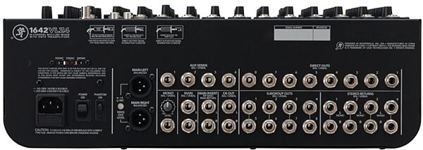 open zoom image for Mackie 1642VLZ4 16-Channel Mixer, Open Box (Like New), Rear