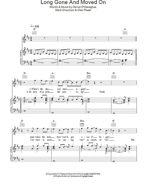 open zoom image for Long Gone And Moved On - Piano/Vocal/Guitar, New, Main