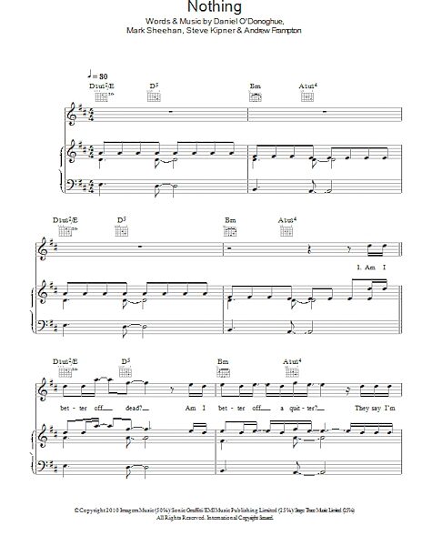 open zoom image for Nothing - Piano/Vocal/Guitar, New, Main