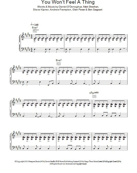open zoom image for You Won't Feel A Thing - Piano/Vocal/Guitar, New, Main