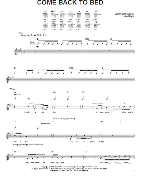 open zoom image for Come Back To Bed - Easy Guitar, New, Main
