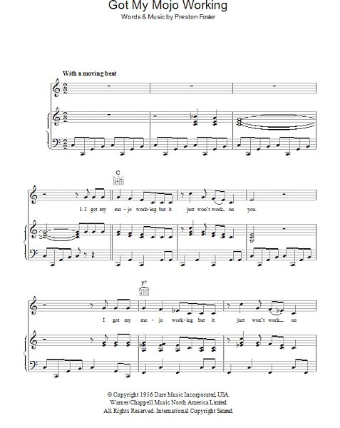 open zoom image for Got My Mojo Working - Piano/Vocal/Guitar, New, Main