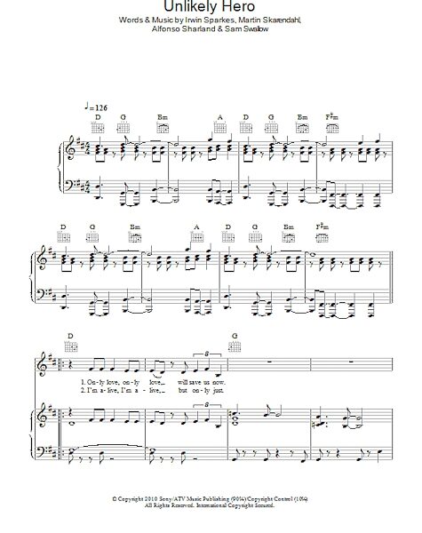 open zoom image for Unlikely Hero - Piano/Vocal/Guitar, New, Main