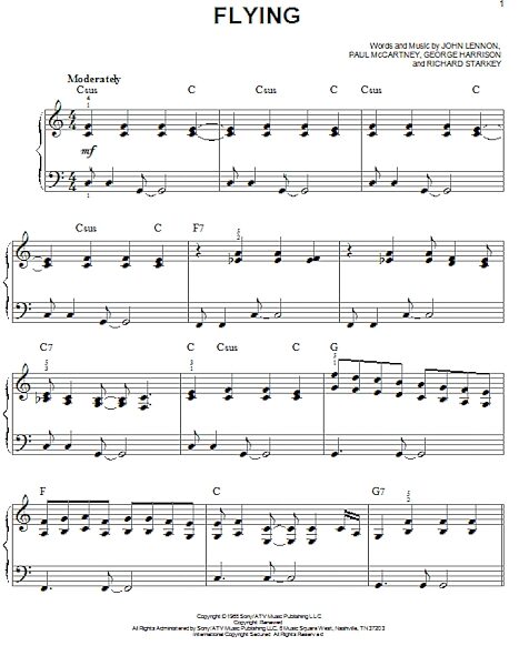open zoom image for Flying - Easy Piano, New, Main