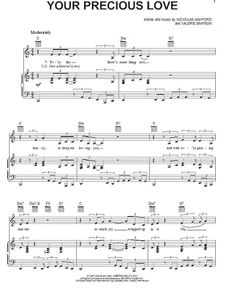 open zoom image for Your Precious Love - Piano/Vocal/Guitar, New, Main