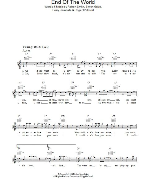 open zoom image for The End Of The World - Fake Book, New, Main