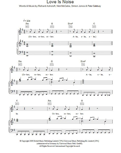 open zoom image for Love Is Noise - Piano/Vocal/Guitar, New, Main
