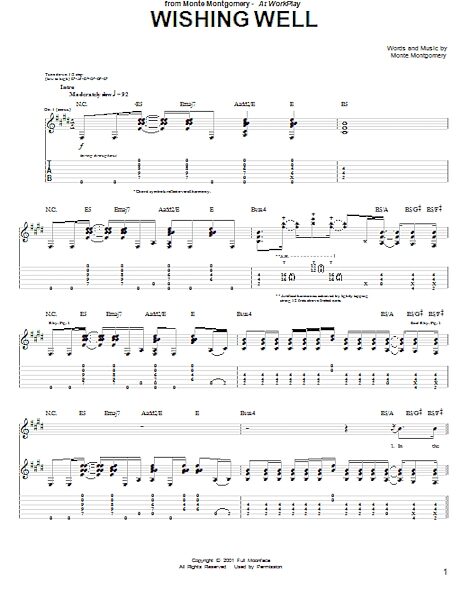 open zoom image for Wishing Well - Guitar TAB, New, Main