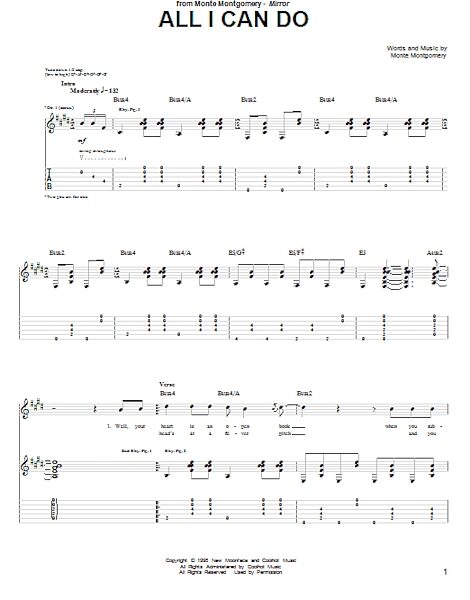 open zoom image for All I Can Do - Guitar TAB, New, Main