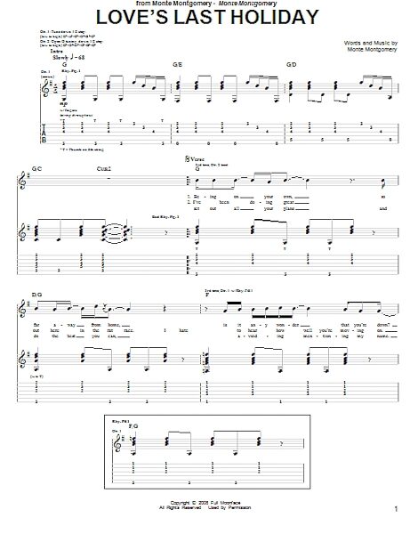 open zoom image for Love's Last Holiday - Guitar TAB, New, Main