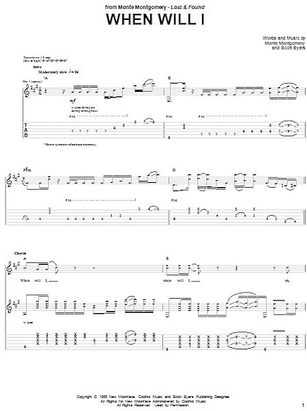 open zoom image for When Will I - Guitar TAB, New, Main