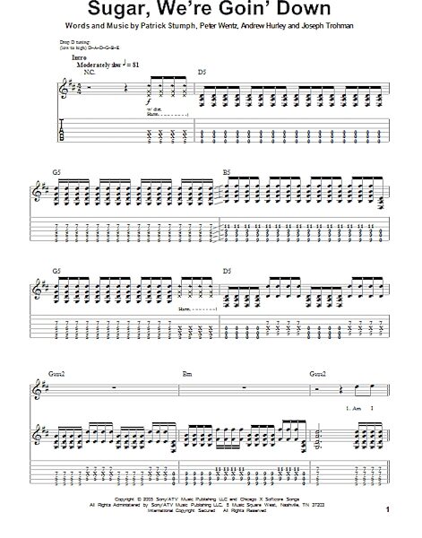 open zoom image for Sugar, We're Goin' Down - Guitar Tab Play-Along, New, Main