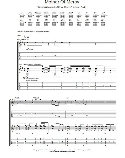 open zoom image for Mother Of Mercy - Guitar TAB, New, Main