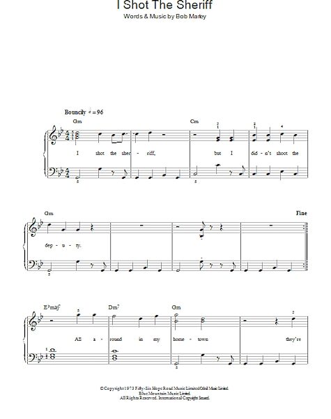 open zoom image for I Shot The Sheriff - Easy Piano, New, Main