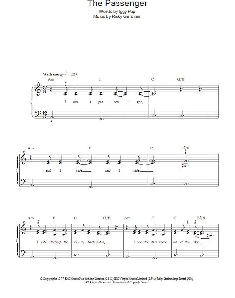 open zoom image for The Passenger - Easy Piano, New, Main
