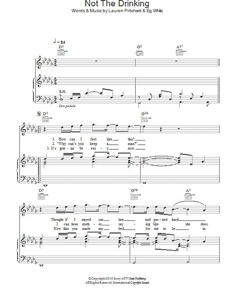 open zoom image for Not The Drinking - Piano/Vocal/Guitar, New, Main