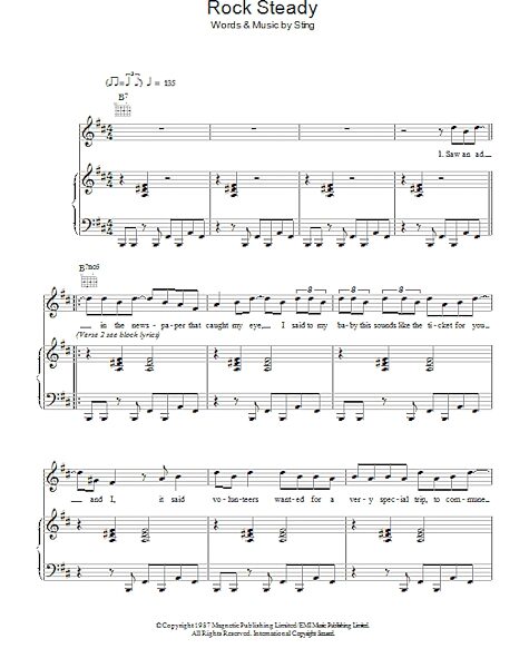 open zoom image for Rock Steady - Piano/Vocal/Guitar, New, Main