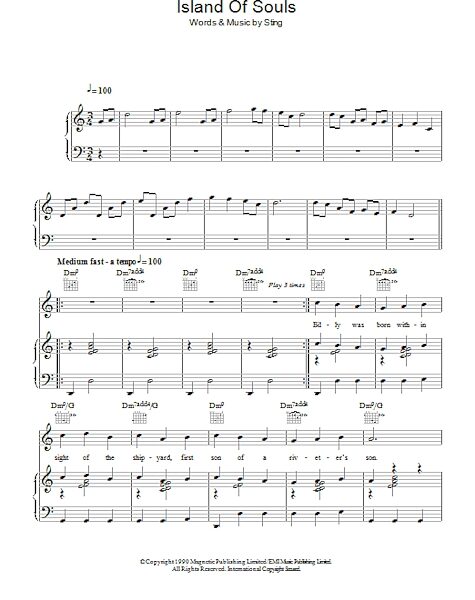 open zoom image for Island Of Souls - Piano/Vocal/Guitar, New, Main