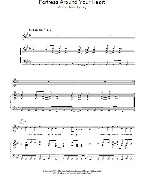 open zoom image for Fortress Around Your Heart - Piano/Vocal/Guitar, New, Main