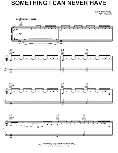 open zoom image for Something I Can Never Have - Piano/Vocal/Guitar, New, Main