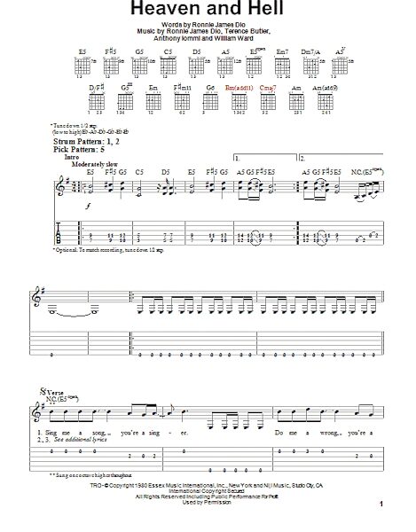open zoom image for Heaven And Hell - Easy Guitar with TAB, New, Main