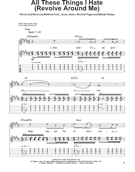 open zoom image for All These Things I Hate (Revolve Around Me) - Guitar Tab Play-Along, New, Main
