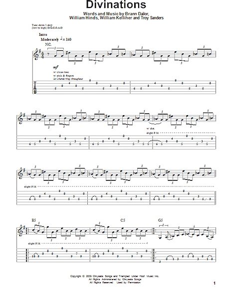 open zoom image for Divinations - Guitar Tab Play-Along, New, Main