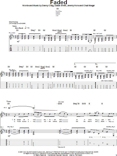 open zoom image for Faded - Guitar TAB, New, Main