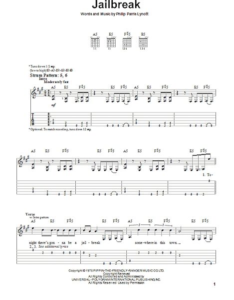 open zoom image for Jailbreak - Easy Guitar with TAB, New, Main