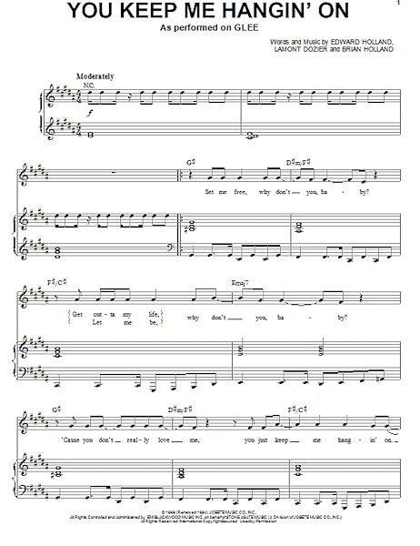 open zoom image for You Keep Me Hangin' On - Piano Vocal, New, Main