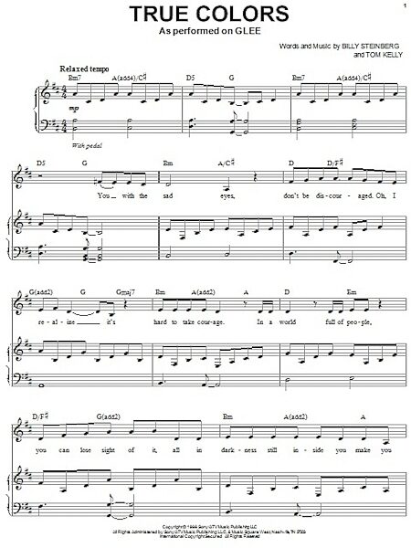 open zoom image for True Colors - Piano Vocal, New, Main