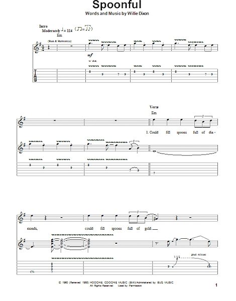 open zoom image for Spoonful - Guitar Tab Play-Along, New, Main