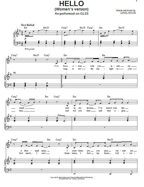 open zoom image for Hello - Piano Vocal, New, Main