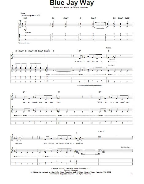 open zoom image for Blue Jay Way - Guitar TAB, New, Main