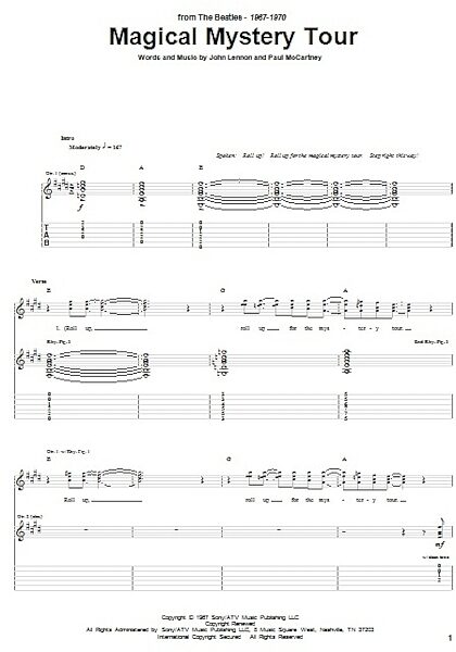 open zoom image for Magical Mystery Tour - Guitar TAB, New, Main
