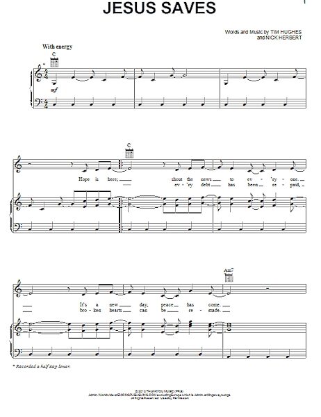 open zoom image for Jesus Saves - Piano/Vocal/Guitar, New, Main