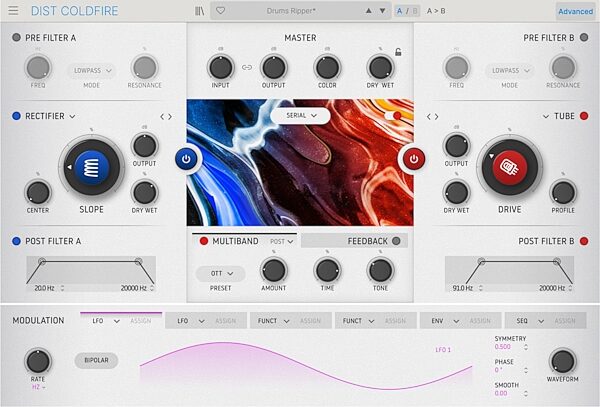 open zoom image for Arturia Dist Coldfire Effect Software, Digital Download, Action Position Back